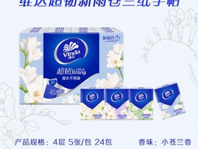 维达（Vinda）手帕纸 超韧4层5张24